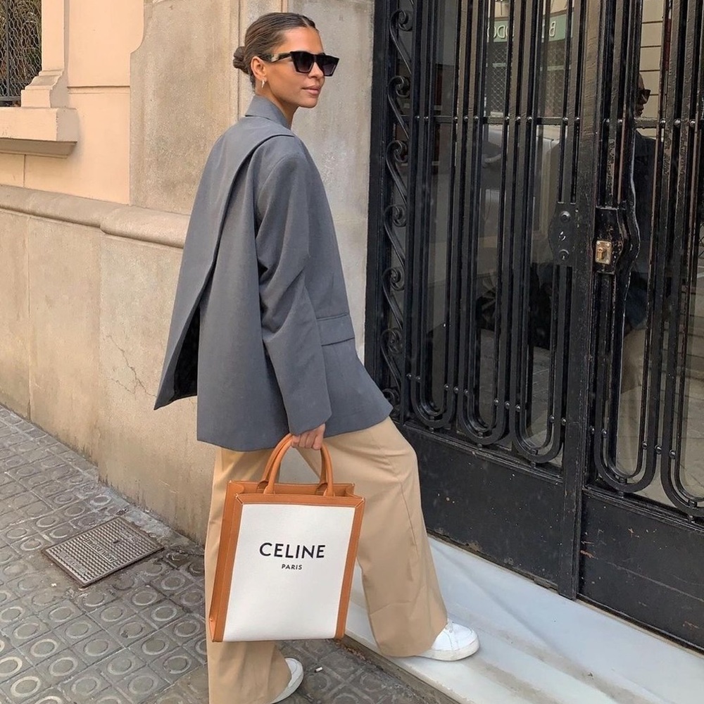 Gray oversized blazer from Zara